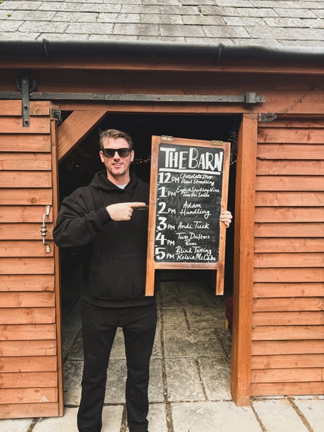 Adam Handling MBE at the food festival